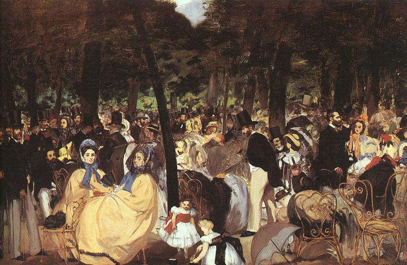 Edouard Manet Concert in the Tuileries Germany oil painting art